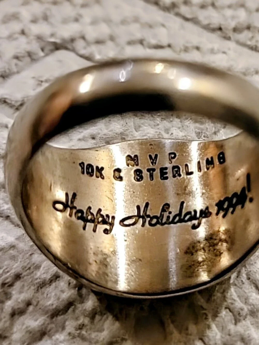 Vintage 1994 Rio All Suite Casino Las Vegas High Roller Signet Ring 10K Sterling